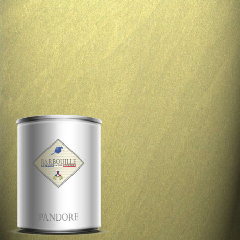 Pandore 1L  Peinture effet Métallisée Couleur Or Jaune C Pas Nous avec spatule