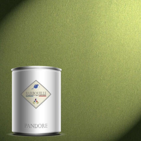 Pandore 1L  Peinture effet Métallisée Couleur Vert métallique Marie Juana avec spatule
