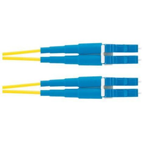Panduit 1m OS2 LC Duplex cavo InfiniBand e in fibra ottica Blu, Giallo