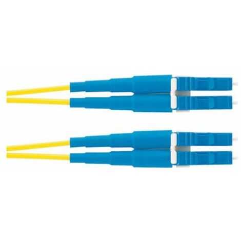 Panduit 1m OS2 LC Duplex Glasfaserkabel Blau,Gelb - Glasfaserkabel (1 m, OS2, LC, LC, Stecker / Stecker, Blau,Gelb)
