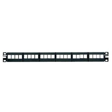 Panduit 24-port Modular Patch Panel 6 Removable Faceplates 1U