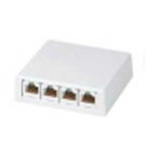 Panduit 4-port Outlet Without Moduls divisore di rete Bianco