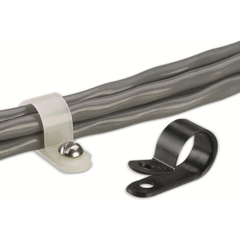 PANDUIT Befestigungsschelle, CCH62-S10-C0, schwarz, schraubbar, 15,70 mm