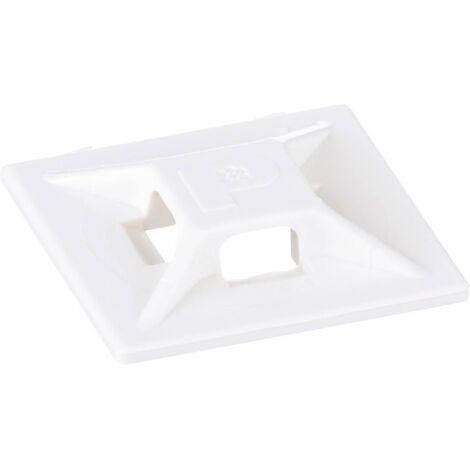 PANDUIT CABLE TIE MOUNT EMBASE POUR ATTACHE-CÂBLES ABMM-D PLAGE DE Ø DU FAISCEAU 102 MM (MAX) BLANC 1 PC(S)
