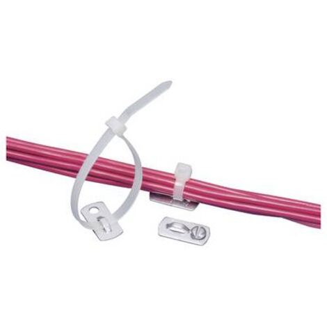 PANDUIT CABLE TIE MOUNT EMBASE POUR ATTACHE-CÂBLES VISSABLE, À RIVETER MBMS-S10-CY PLAGE DE Ø DU FAISCEAU 127 MM (MAX) INCOLORE