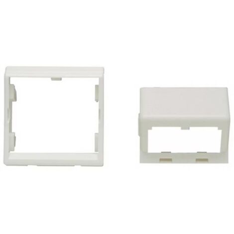 Panduit CFPFS2AW – MINI-COM-Blende 45 x 45 geneigt, 2 Anschlüsse