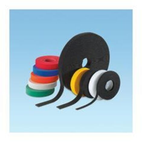Panduit Hook & Loop Cable Tie, 15' roll, Black fascetta Nylon Nero