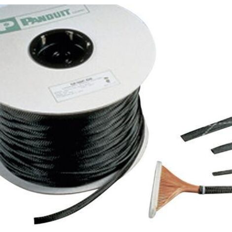 Panduit SE75P Gaine tressée extensible noire protection câble