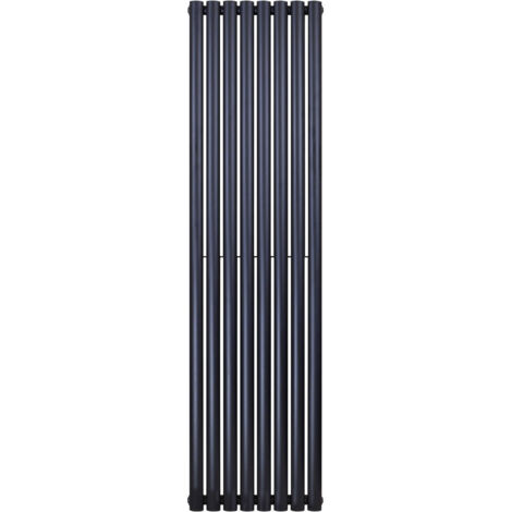 Paneel Heizkörper Vertikal Doppellagig Schwarz Matt 1800x472 (HxB) 1640W