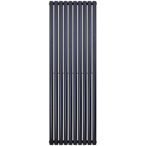 Paneel Heizkörper Vertikal Doppellagig Schwarz Matt 1800x590 (HxB) 2050W