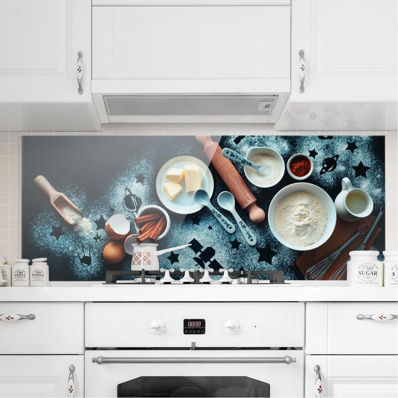 

Panel antisalpicaduras de cristal - Baking For Stargazers - Panorámico Dimensión LxA: 40cm x 100cm