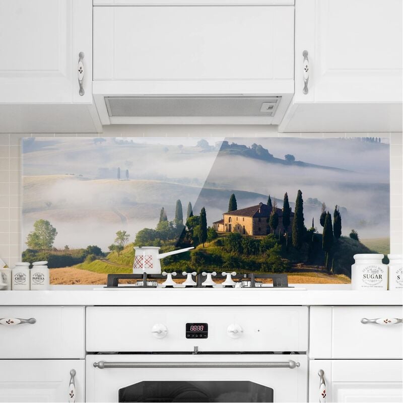 

Panel antisalpicaduras de cristal - Estate In Tuscany - Panorámico Dimensión LxA: 50cm x 125cm