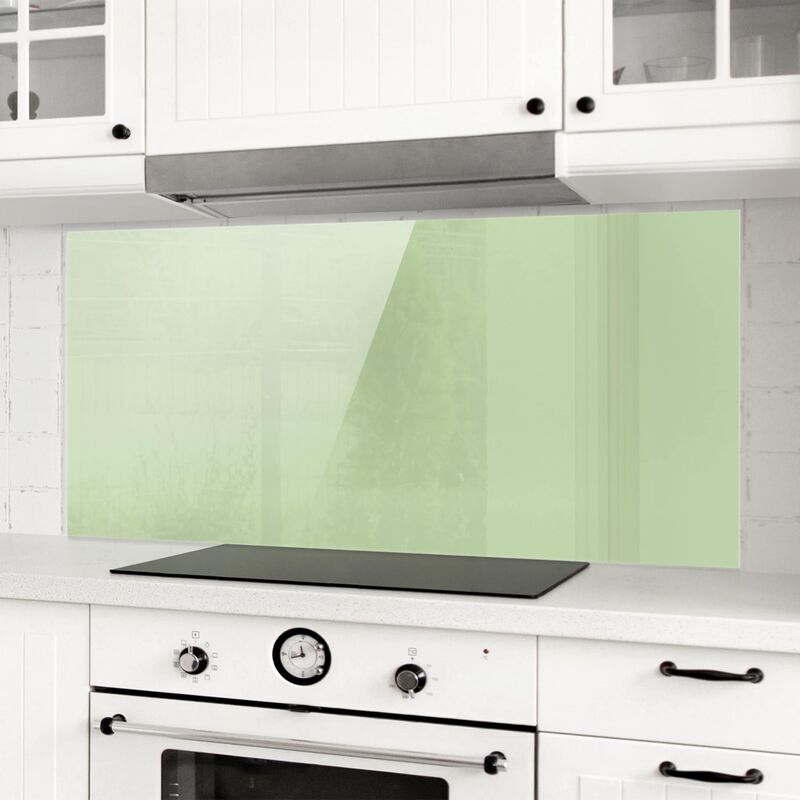 

Panel antisalpicaduras de cristal - Mint - Panorámico Dimensión LxA: 50cm x 125cm