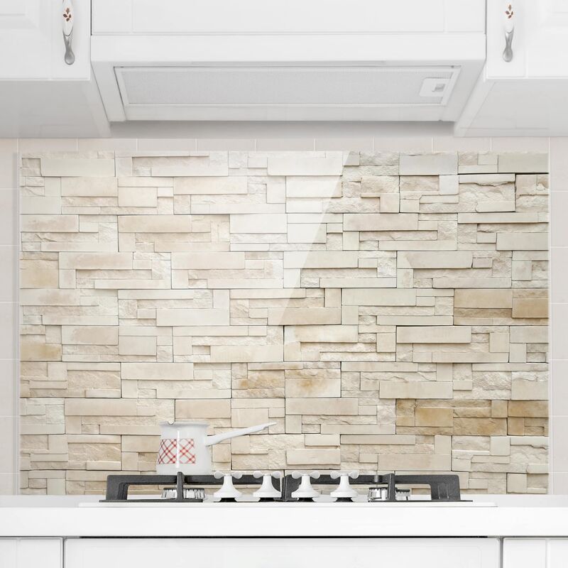 

Panel antisalpicaduras de cristal - Provence Stones - Horizontal 2:3 Dimensión LxA: 59cm x 90cm