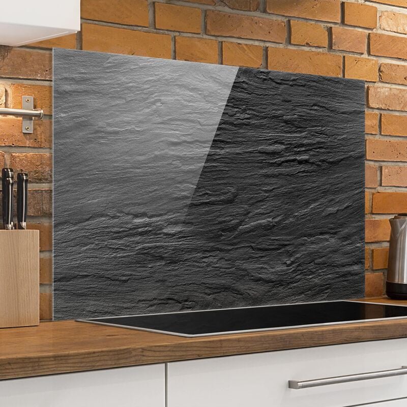 

Panel antisalpicaduras de cristal - Slate - Horizontal 2:3 Dimensión LxA: 59cm x 90cm