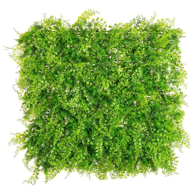 

Panel artificial de exterior para jardín vertical de helecho verde de 50x50 cm