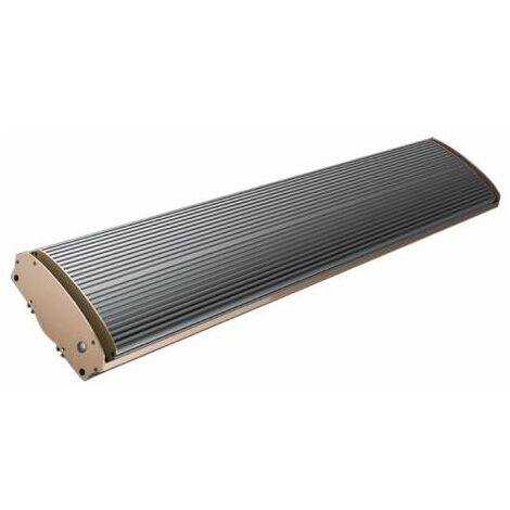 Panel Calefactor radiante de infrarrojos cm 200x18,9x6,7 SINED 3200-ONDE-LUNGHE - Nero