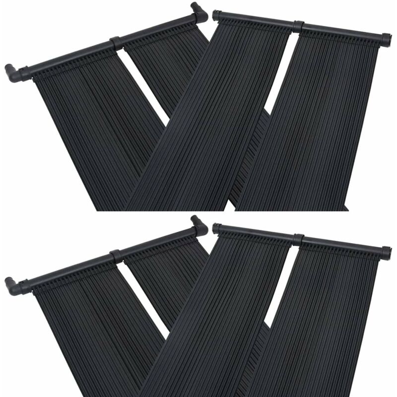 

Happyshopping - Panel calentador solar para piscinas 4 unidades 80x310 cm