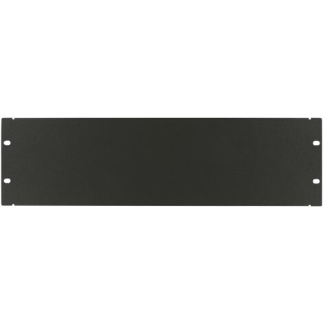 Panel ciego Lanview 3U de 19" con tornillos, color negro, RAB110BL