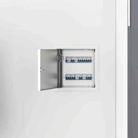 Panel de acceso 2 pcs Blanco 20 x 20 cm Acero vidaXL