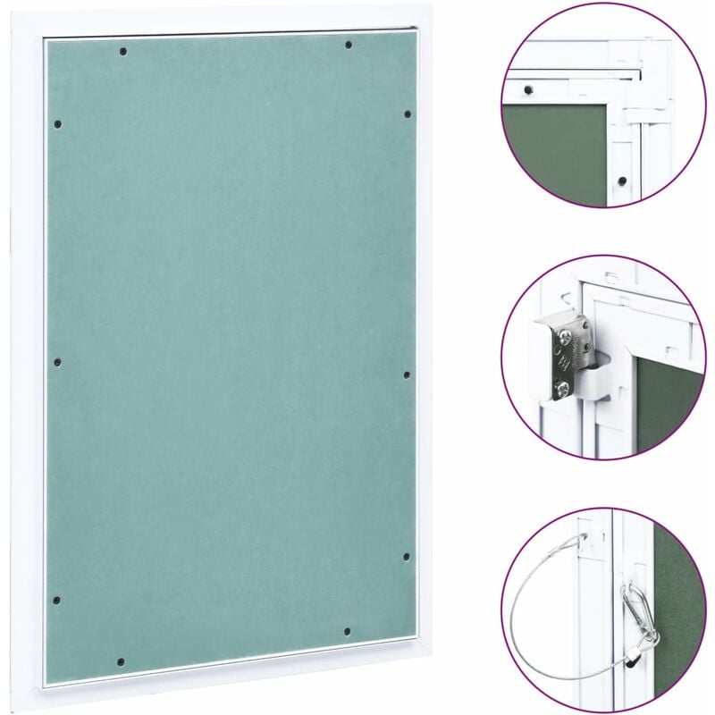 

Panel de acceso estructura aluminio y placa de yeso 300x600 mm