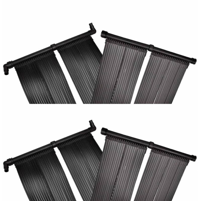 

Panel de calentador solar de piscina 4 uds 80x620 cm
