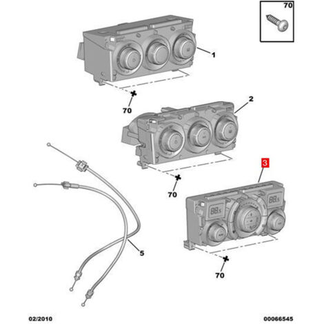 Panel de control de climatización AC 6452S2 para Peugeot 308CC 308SW RCZ 3008 - Compatibilidad OEM