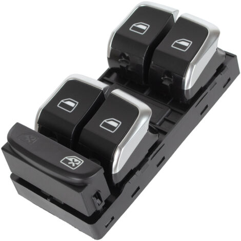Panel de control de elevalunas el茅ctrico Audi A4 B8 07-16 CROMADO
