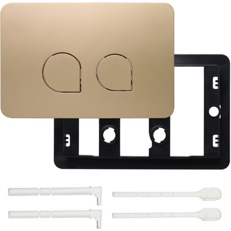 Panel de descarga de inodoro de repuesto para Sigma01 20 30Color caqui (beige), compatible con cisternas empotradas en la pared, doble descarga, fácil instalación sin herramientas.