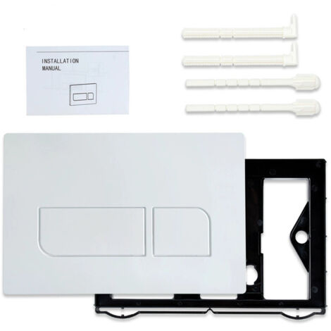 Panel de descarga de inodoro Sigma01-50 compatible con 115.770 para tanques UP300/UP320, blanco, plástico, con doble descarga.