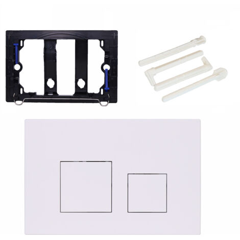 Panel de descarga para cisternas SIGMA – Blanco mate para Sigma 01/20/30 y UP300/320 – Activación con doble botón y función de ahorro de agua