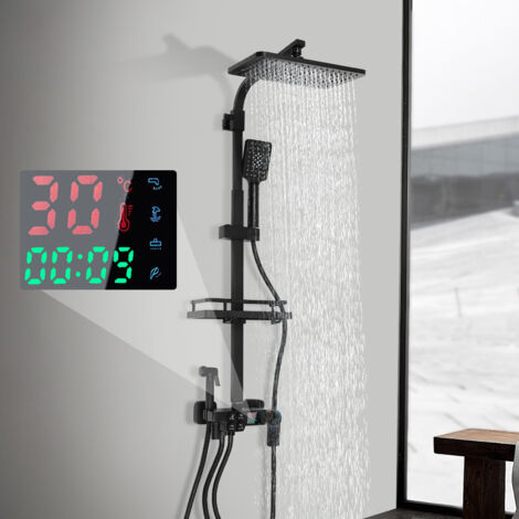 Panel de ducha, ducha de lluvia de masaje, set de ducha, grifo de ducha con ducha de mano, sistema de ducha