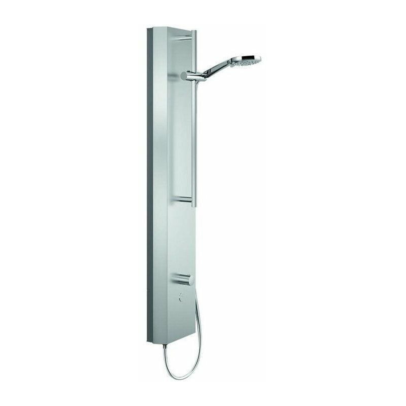 

Panel de ducha LINUS Inox DP-C-T-H barra de ducha, agua mezclada, termostato acero inoxidable cepillado SCHELL