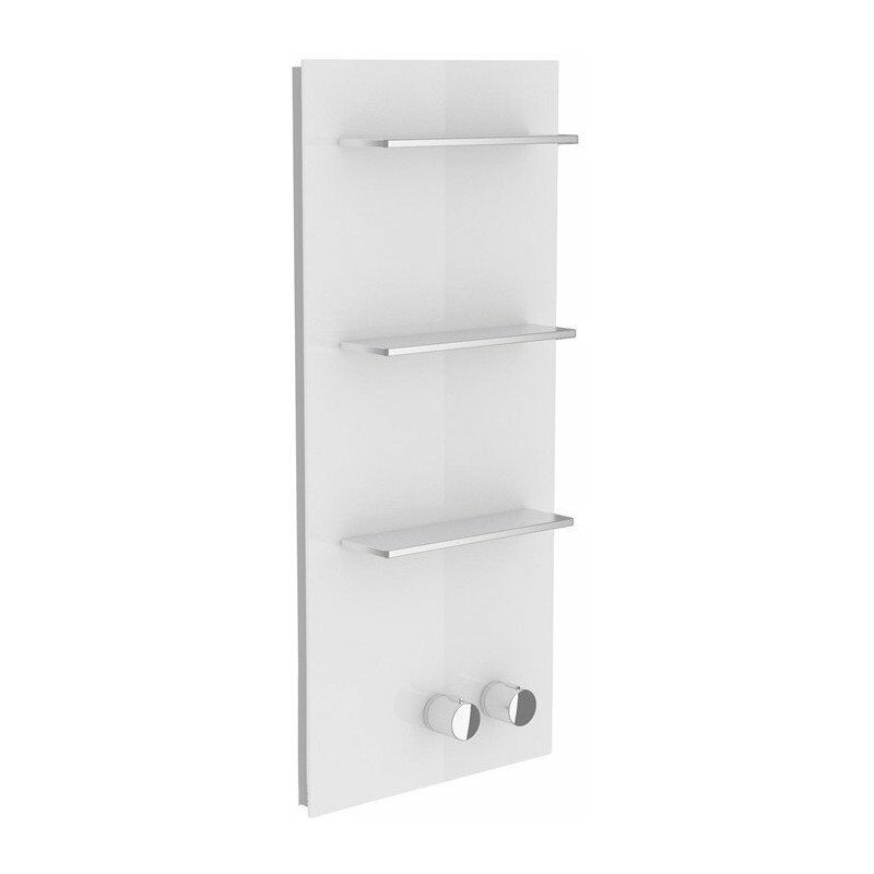 

Panel de ducha METIME_SPA DN 20, 420 x 950 mm, termostato vidrio gasolina (RAL 5020), transparente KEUCO