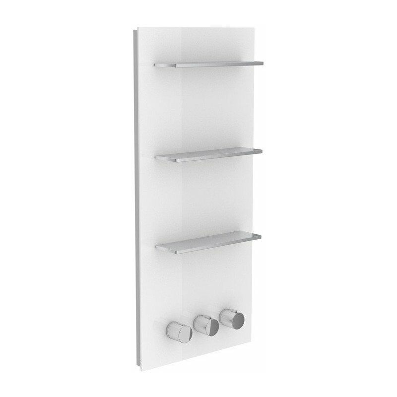 

Keuco - Panel de ducha METIME_SPA DN 20, 420 x 950 mm, termostato vidrio gasolina (RAL 5020), transparente