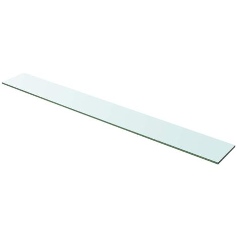 Panel de estante vidrio claro 100x12 cm