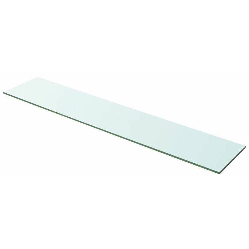 

Panel de estante vidrio claro 100x20 cm