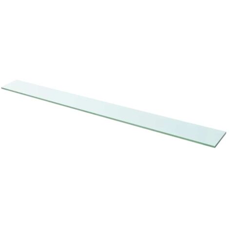 Panel de estante vidrio claro 110x12 cm
