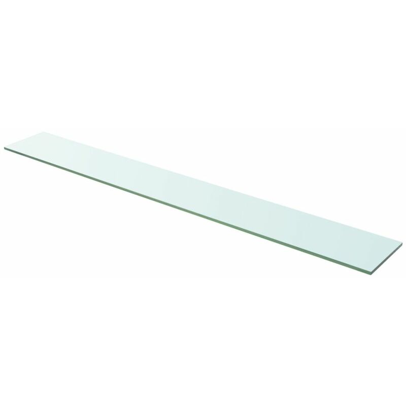 

Panel de estante vidrio claro 110x15 cm