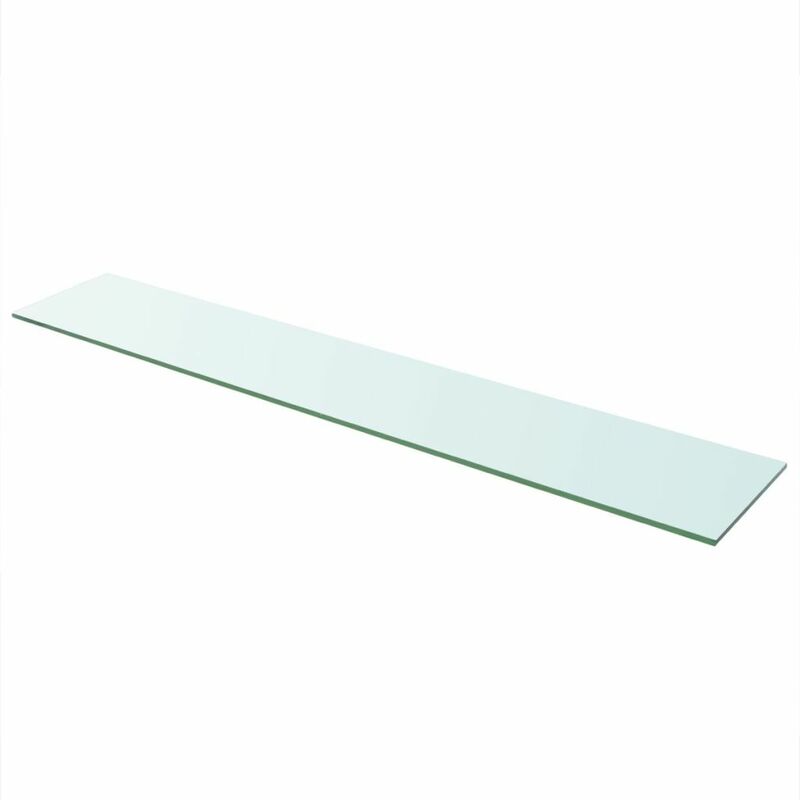 

Panel de estante vidrio claro 110x20 cm