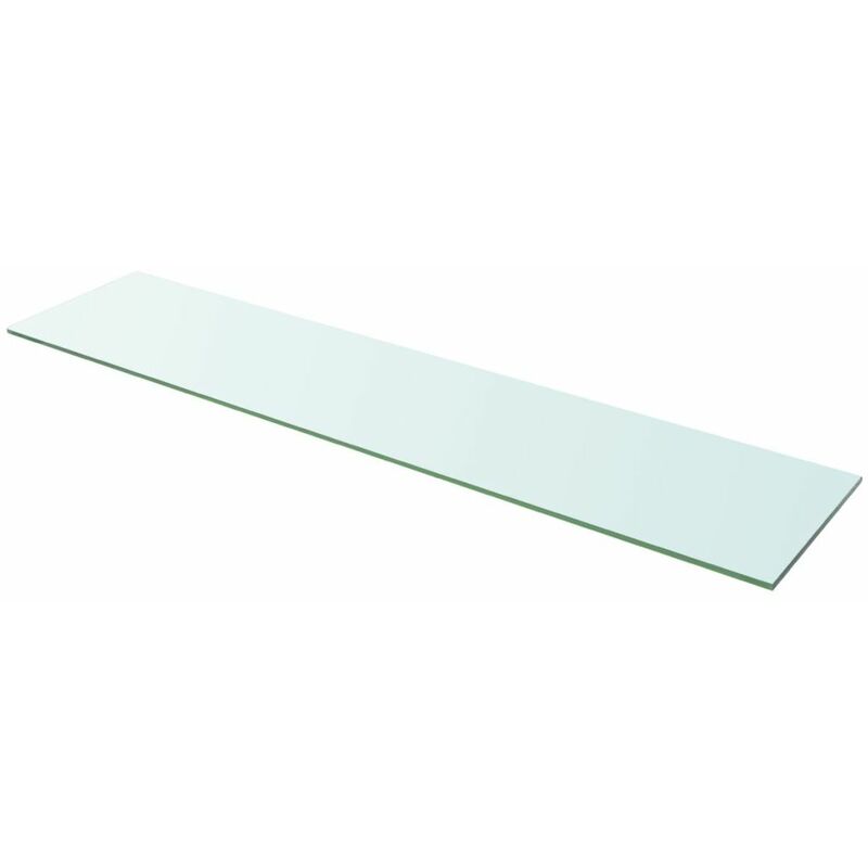 

Panel de estante vidrio claro 110x25 cm