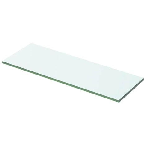 Panel de estante vidrio claro 50x12 cm