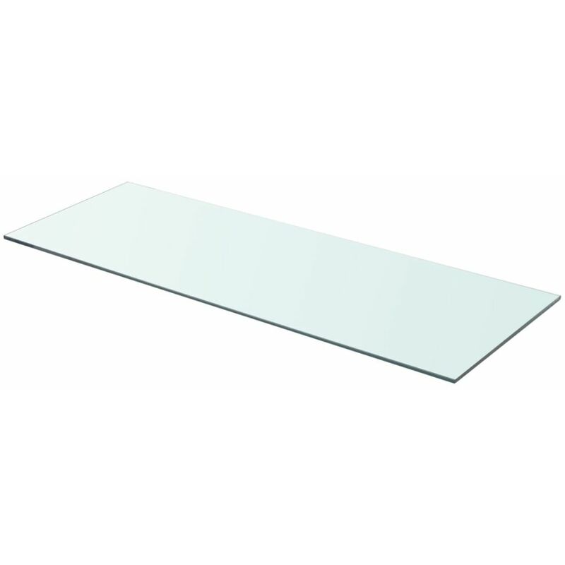 

Panel de estante vidrio claro 80x30 cm