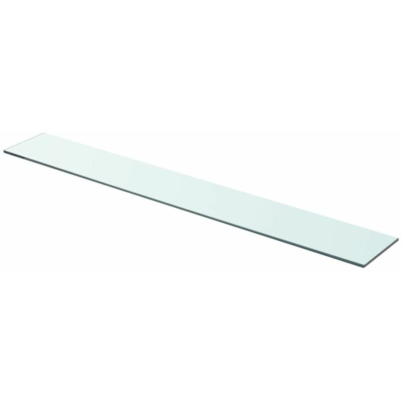 

Panel de estante vidrio claro 90x12 cm