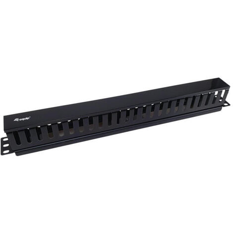 PANEL DE GESTION DE CABLES PARA RACK 19 COLOR PLASTICO NEGRO EQUIP 327314