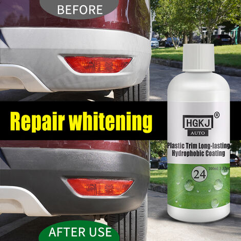 Panel de instrumentos de cera para el cuidado del coche, agente restaurador de plástico de 100ml, recubrimiento hidrofóbico para el Exterior del coche, color negro brillante,CHINA