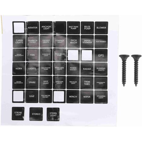 Panel de interruptores con voltímetro digital LED de 5 botones para autocaravanas, coches y barcos.