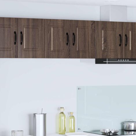 Panel de lavaplatos 2 pcs Roble Marrón 30 x 31 x 40 cm