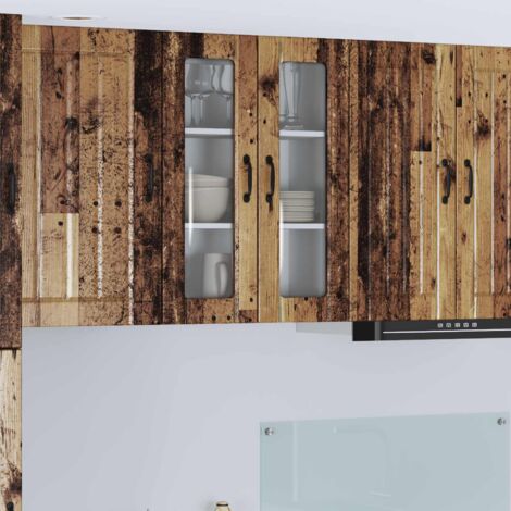 Panel de lavaplatos Lucca Madera envejecida 60 x 31 x 80 cm