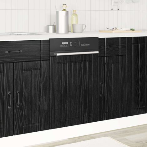 Panel de lavaplatos Lucca Roble Negro 45 x 1,5 x 57 cm